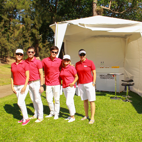 Jugador de golf en el torneo DHL en Cariari, Costa Rica