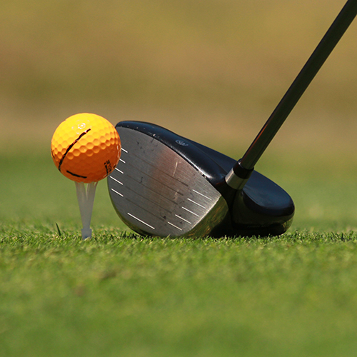 Jugador de golf en el torneo DHL en Cariari, Costa Rica