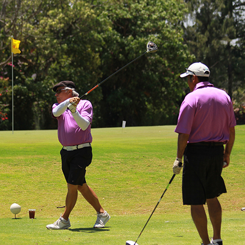 Jugador de golf en el torneo DHL en Cariari, Costa Rica