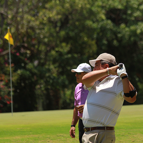 Jugador de golf en el torneo DHL en Cariari, Costa Rica