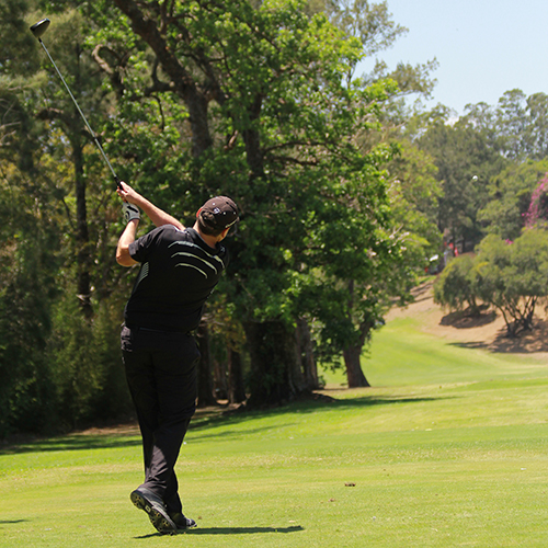 Jugador de golf en el torneo DHL en Cariari, Costa Rica
