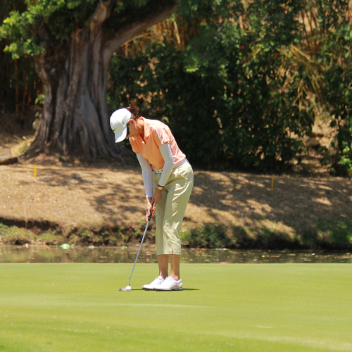 Jugador de golf en el torneo DHL en Cariari, Costa Rica